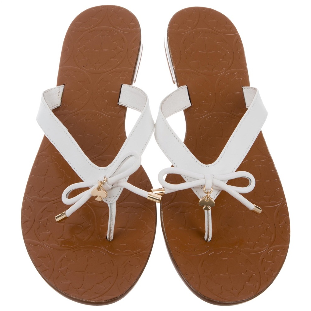 Kate Spade Leather Flip Flops